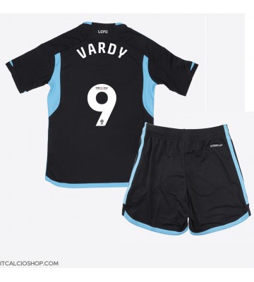 Leicester City Jamie Vardy #9 Seconda Maglia Bambino 2023-24 Manica Corta (+ Pantaloni corti)